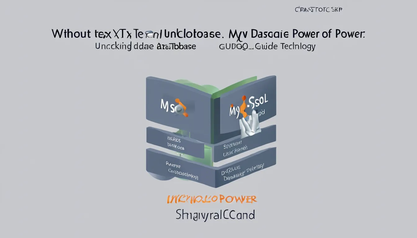 Unlocking the Power of MySQL A Guide to Database Technology